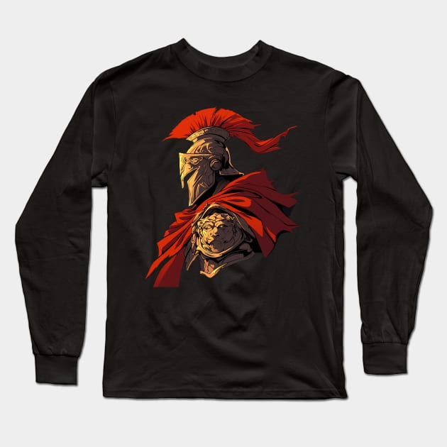 leonidas Long Sleeve T-Shirt by boxermaniac